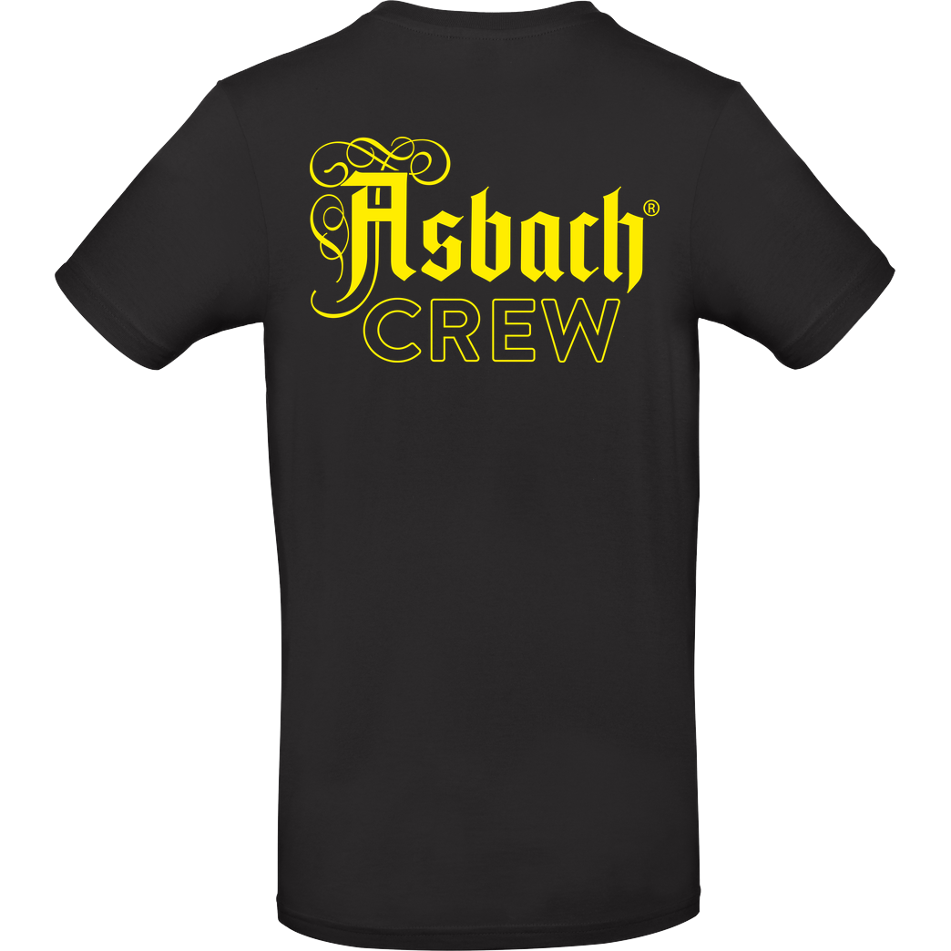 Asbach Asbach® - Crew bunt T-Shirt B&C EXACT 190 - Schwarz