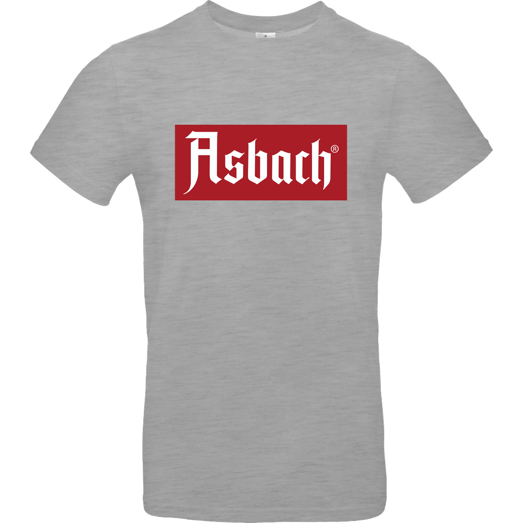 Asbach Asbach® - Box Logo T-Shirt B&C EXACT 190 - heather grey