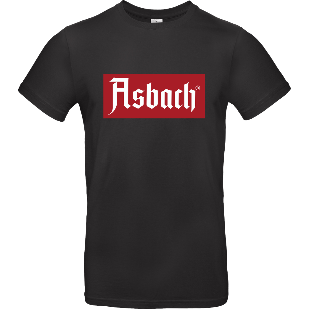 Asbach Asbach® - Box Logo T-Shirt B&C EXACT 190 - Black