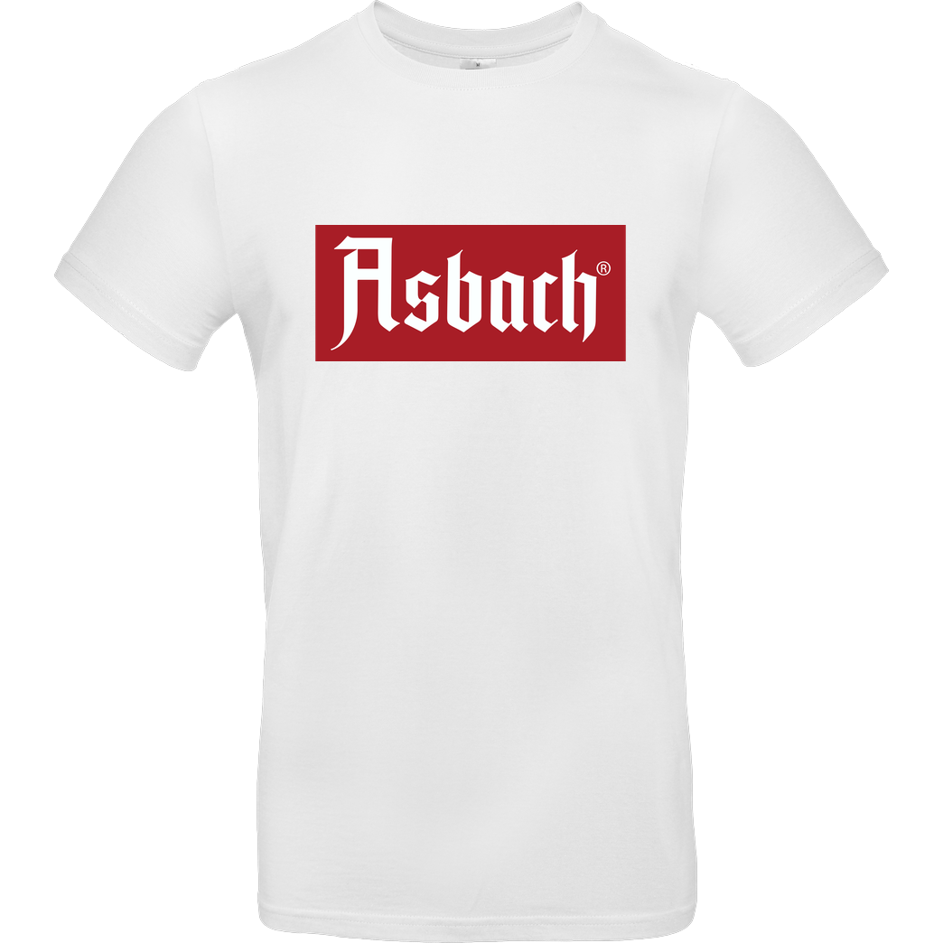 Asbach Asbach® - Box Logo T-Shirt B&C EXACT 190 -  White