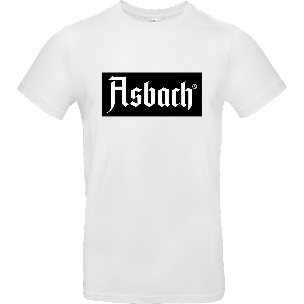 Asbach Asbach® - Box Logo T-Shirt B&C EXACT 190 -  White