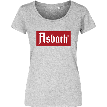Asbach® - Box Logo Girlshirt heather grey