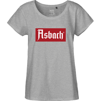 Asbach® - Box Logo Fairtrade Loose Fit Girlie - heather grey