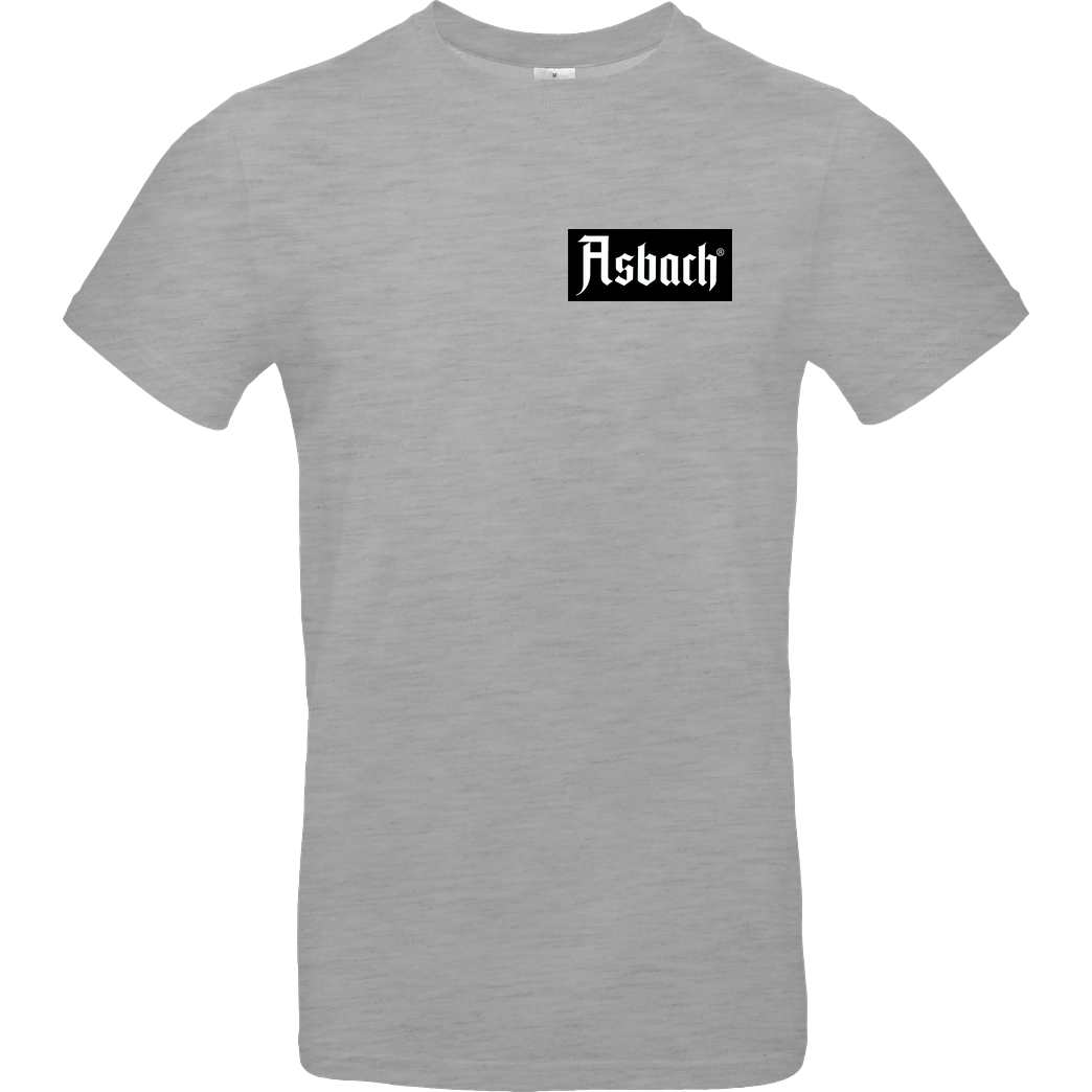 Asbach Asbach® - Box Logo small T-Shirt B&C EXACT 190 - heather grey