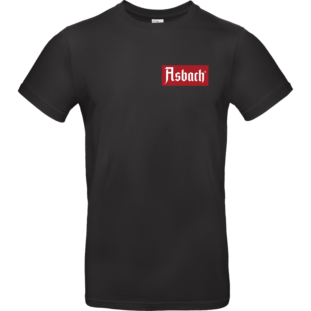 Asbach Asbach® - Box Logo small T-Shirt B&C EXACT 190 - Black