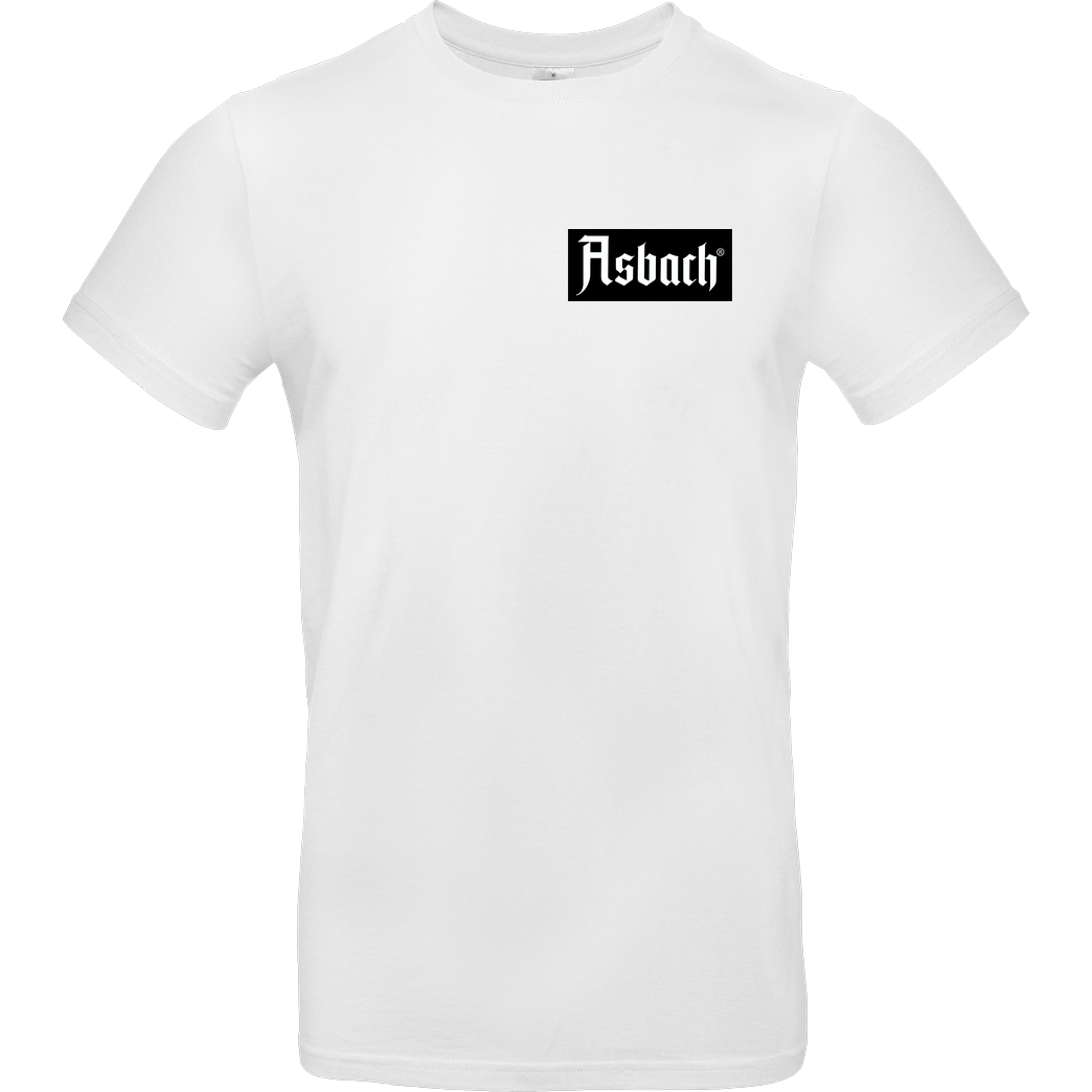 Asbach Asbach® - Box Logo small T-Shirt B&C EXACT 190 -  White
