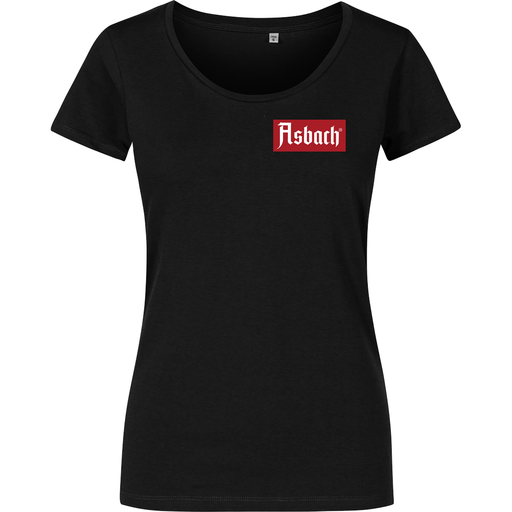 Asbach Asbach® - Box Logo small T-Shirt Girlshirt schwarz