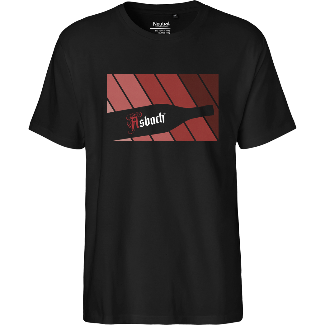 Asbach Asbach® - Colours Red T-Shirt Fairtrade T-Shirt - black