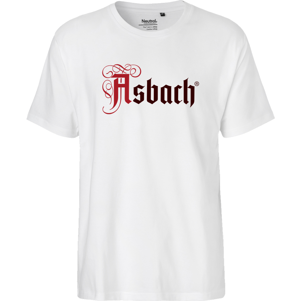 Asbach Asbach® - Logo T-Shirt Fairtrade T-Shirt - white