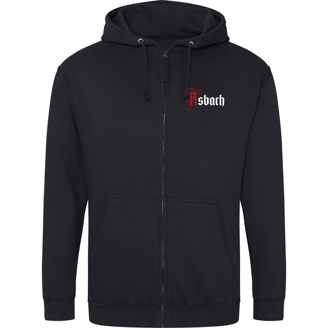 Asbach Asbach® - Logo small Sweatshirt Hoodiejacke schwarz