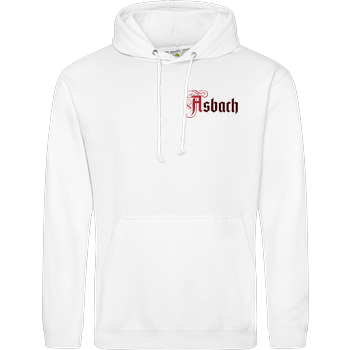 Asbach® - Logo small JH Hoodie - Weiß