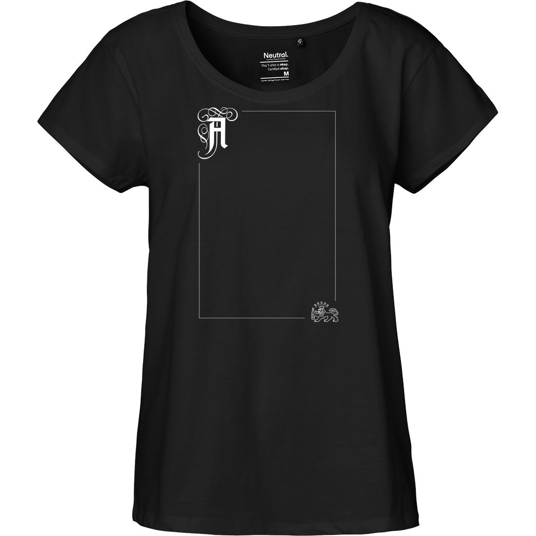 Asbach Asbach® - Rahmen T-Shirt Fairtrade Loose Fit Girlie - black