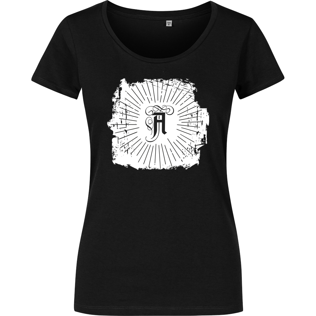 Asbach Asbach® - Strahlen T-Shirt Girlshirt schwarz