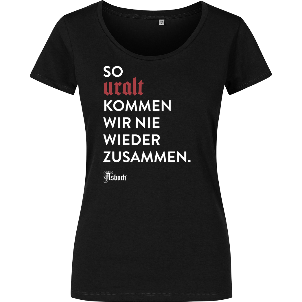 Asbach Asbach® - Uralt T-Shirt Girlshirt schwarz