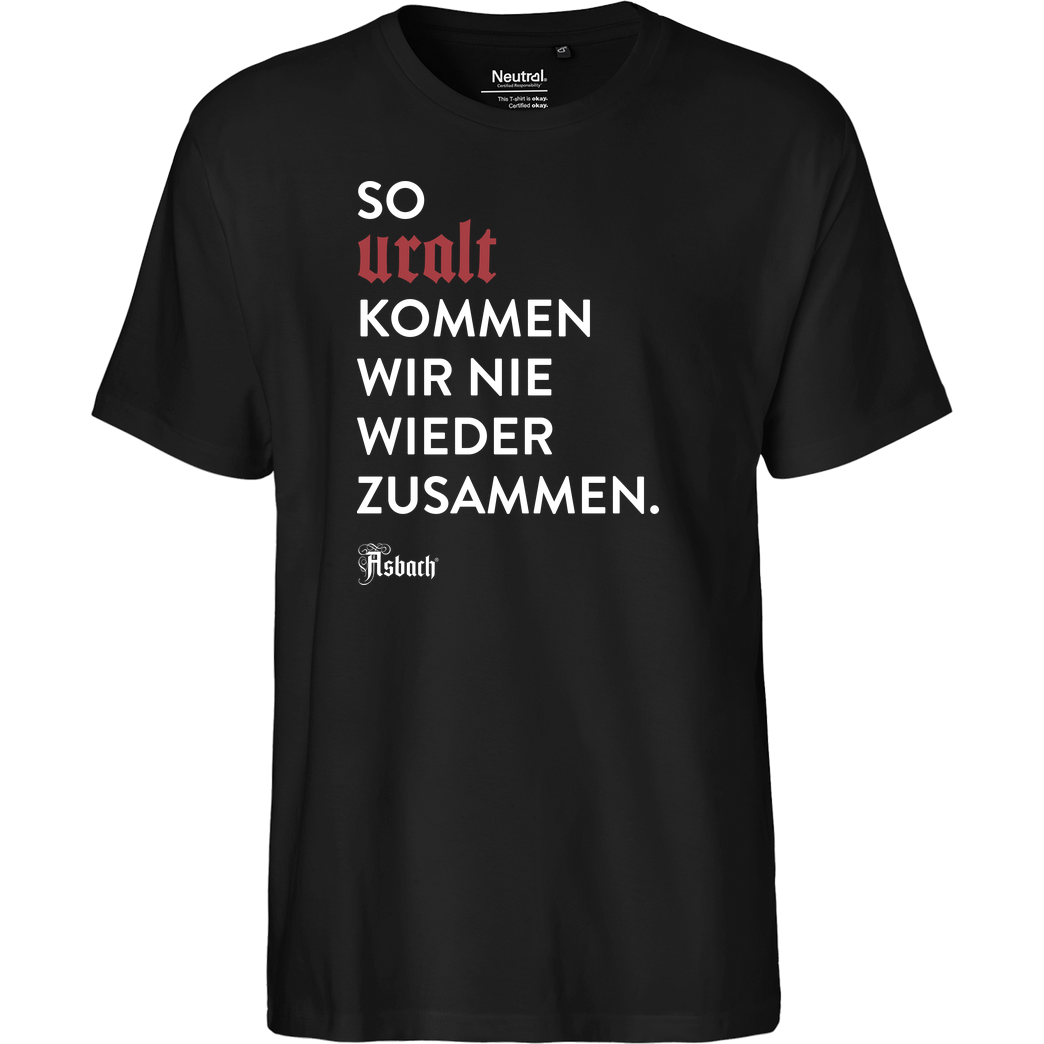 Asbach Asbach® - Uralt T-Shirt Fairtrade T-Shirt - black