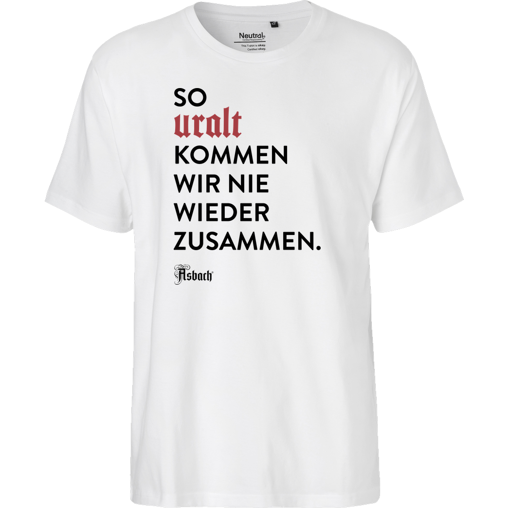 Asbach Asbach® - Uralt T-Shirt Fairtrade T-Shirt - white